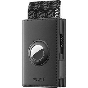 Mens Wallet for AirTag Pop Up Wallet RFID Blocking Top Grain Leather Wallet